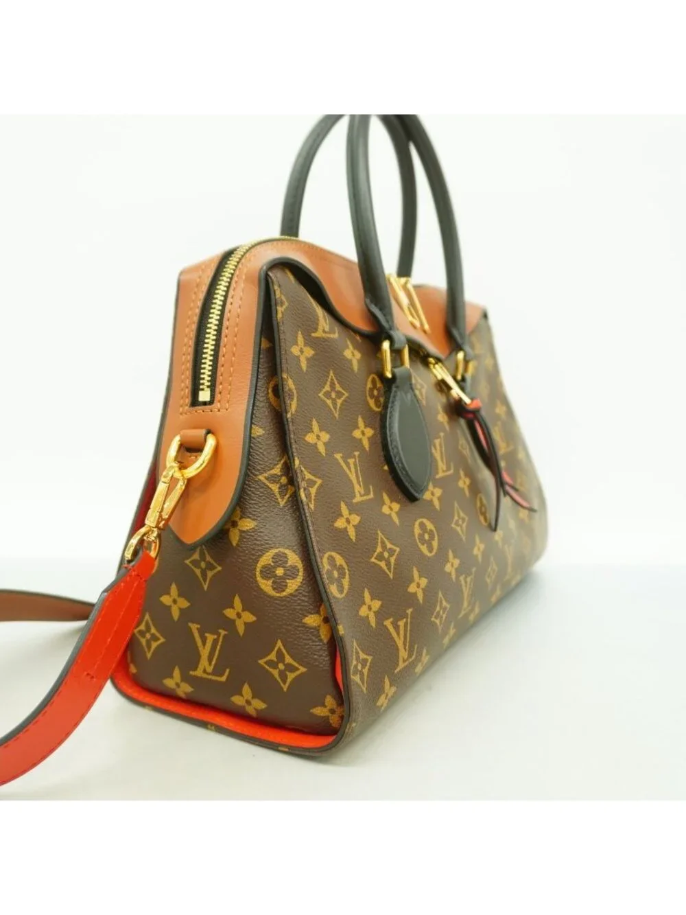 Louis Vuitton Handbag Monogram Roulis Tote Brown 2-Way